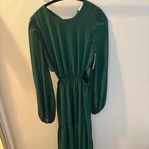 Maxi dress with cutouts